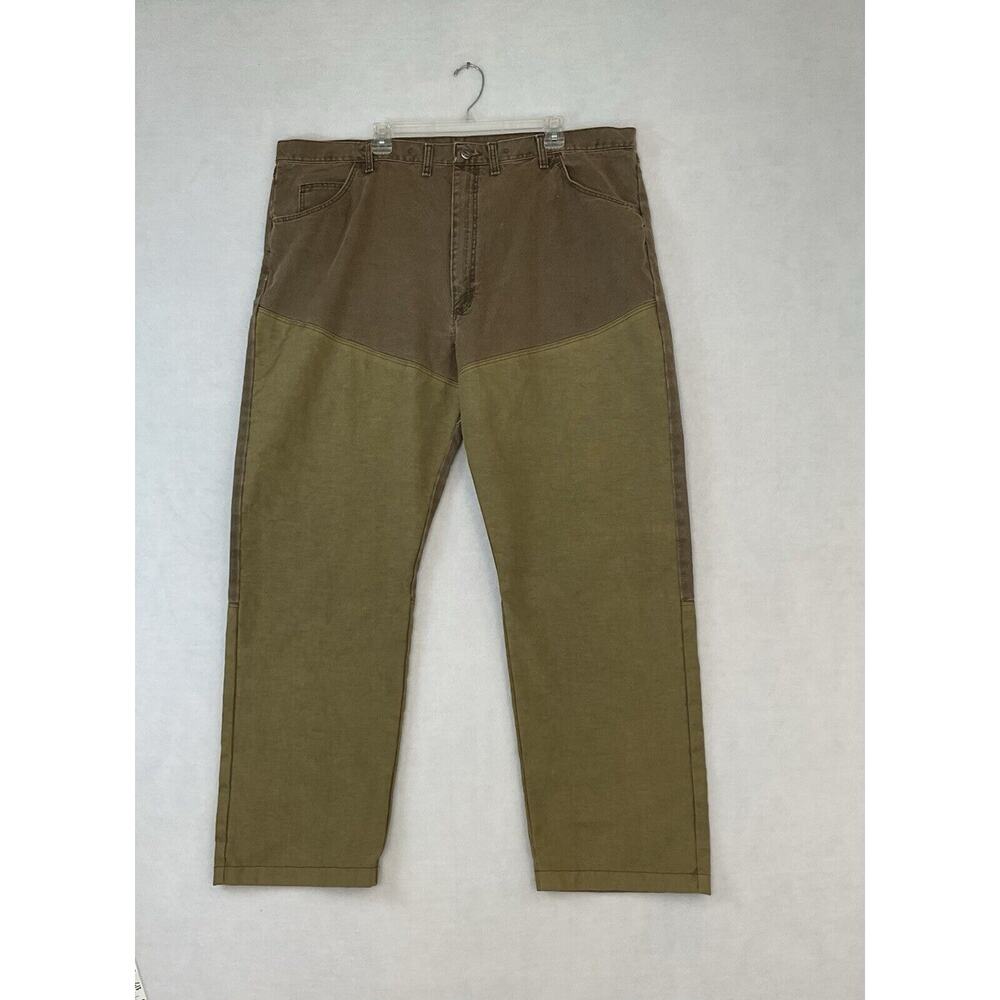 Wrangler Pro Gear Brush Hunting Pants Mens 46 X 32 Brown Canvas Workwear